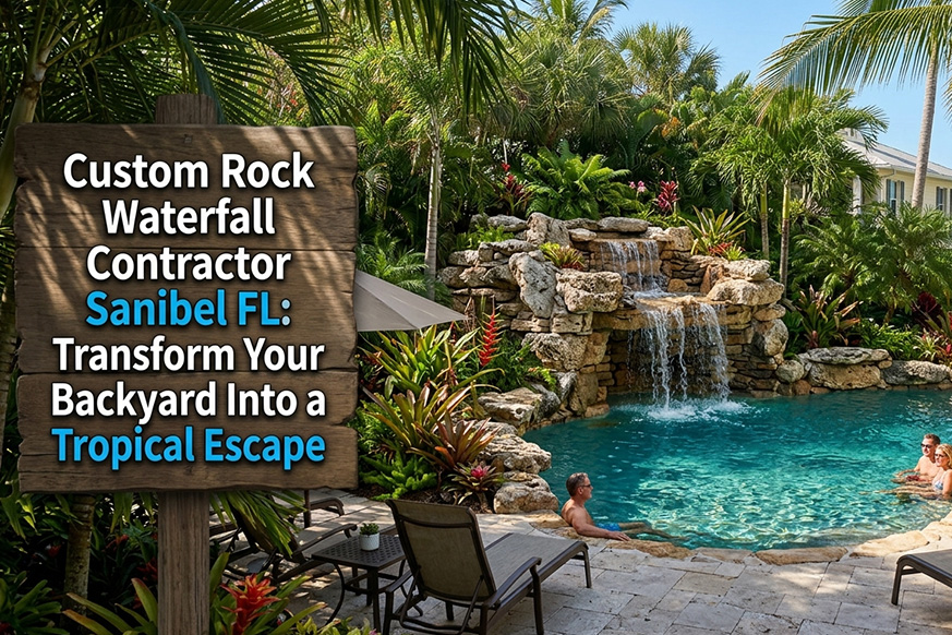 Custom Rock Waterfall Contractor Sanibel FL