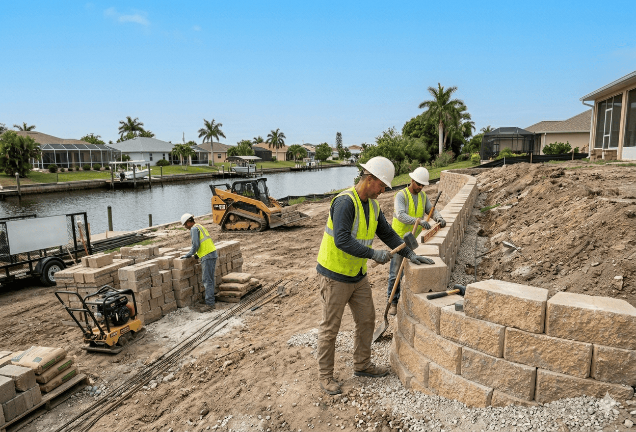 Retaining Wall Builders Near Me in Port Charlotte FL