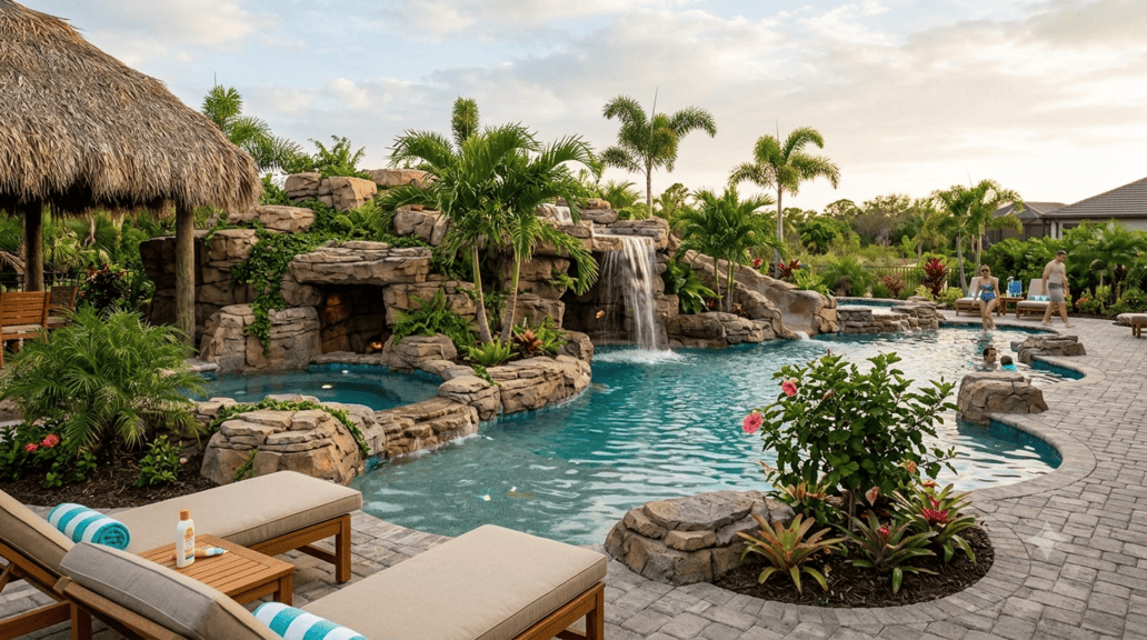 Artificial Rock Pool Grotto Bonita Springs Florida