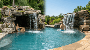 Grotto vs Waterfall Feature for Swimming Pools: Which Is the Better Choice for Your Backyard?