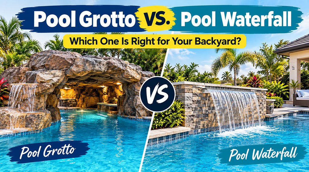 Pool Grotto vs. Pool Waterfall: Which One Is Right for Your Backyard